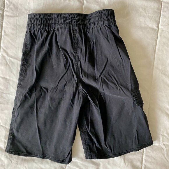 Hanna Andersson Black Lightweight Nylon/Spandex Pull-On Cargo Shorts Size 6-7 - Picture 4 of 5
